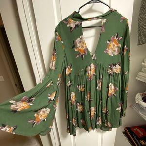 Green Flower Dress